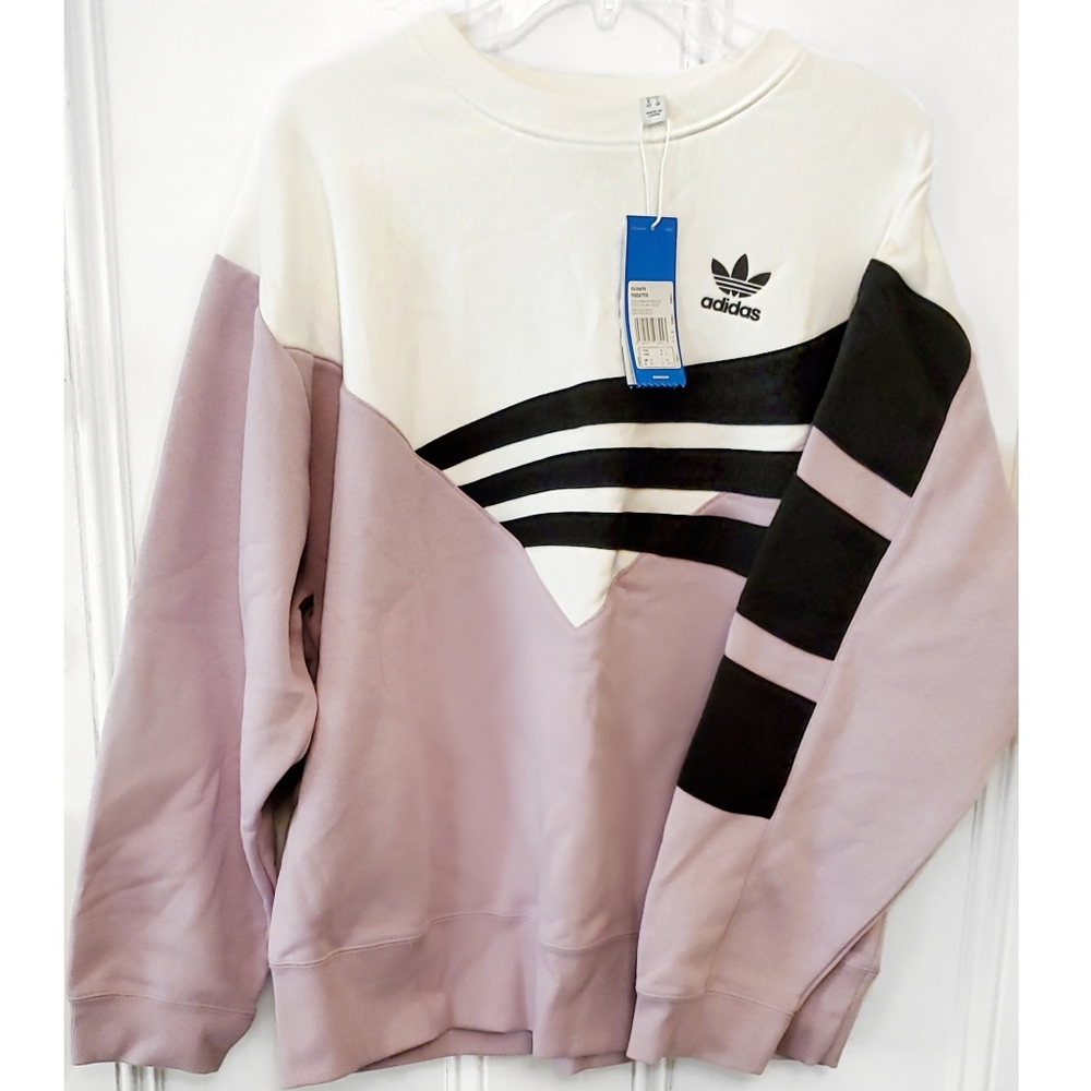Adidas sweatshirt with stripes